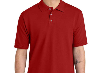 Jerzees Unisex Premium Ring Spun Cotton Pique Sport Shirt 443M True Red