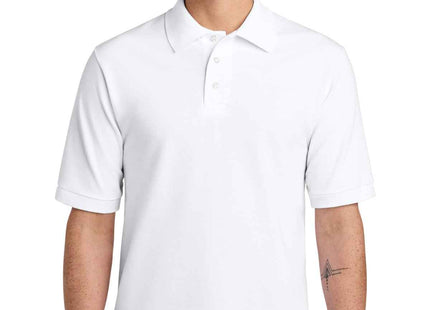 Jerzees Unisex Premium Ring Spun Cotton Pique Sport Shirt 443M White