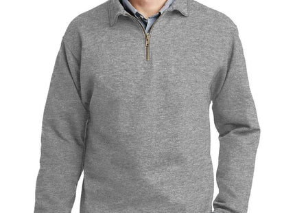 Jerzees Super Sweats NuBlend 1/4Zip Sweatshirt with Cadet Collar 4528M Oxford