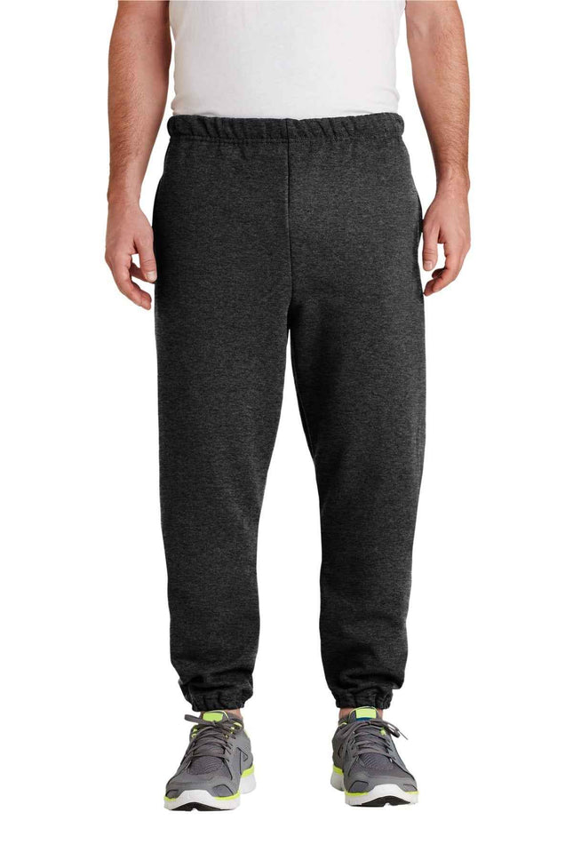Jerzees Super Sweats NuBlend Sweatpant with Pockets 4850MP Black Heather
