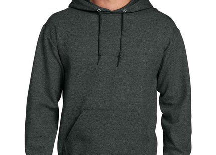Jerzees Super Sweats NuBlend Pullover Hooded Sweatshirt 4997M Black Heather