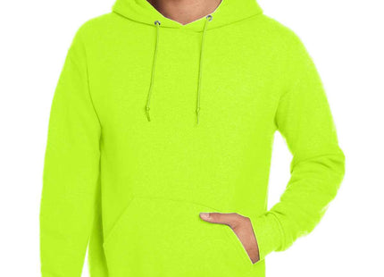 Jerzees Super Sweats NuBlend Pullover Hooded Sweatshirt 4997M Safety Green