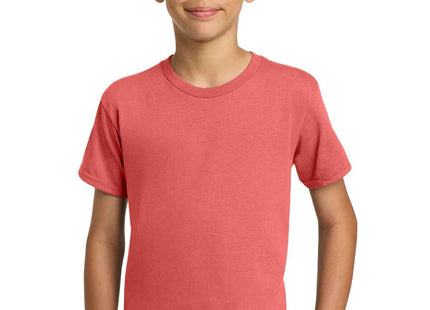 Gildan Youth Heavy Cotton 100% Cotton T Shirt 5000B Coral Silk