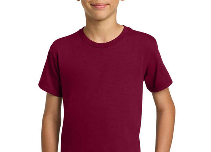 Gildan Youth Heavy Cotton 100% Cotton T Shirt 5000B Garnet