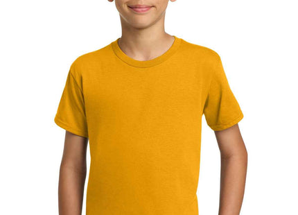 Gildan Youth Heavy Cotton 100% Cotton T Shirt 5000B Gold
