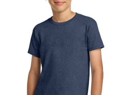 Gildan Youth Heavy Cotton 100% Cotton T Shirt 5000B Heather Navy