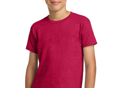 Gildan Youth Heavy Cotton 100% Cotton T Shirt 5000B Heather Red