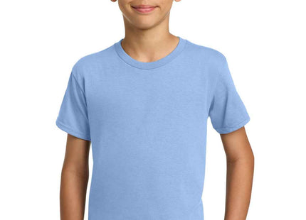 Gildan Youth Heavy Cotton 100% Cotton T Shirt 5000B Light Blue