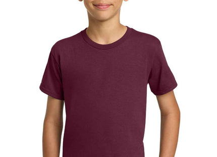 Gildan Youth Heavy Cotton 100% Cotton T Shirt 5000B Maroon