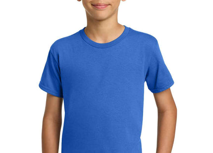 Gildan Youth Heavy Cotton 100% Cotton T Shirt 5000B Neon Blue