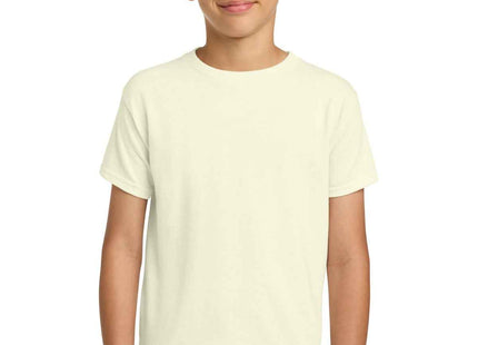 Gildan Youth Heavy Cotton 100% Cotton T Shirt 5000B Off White