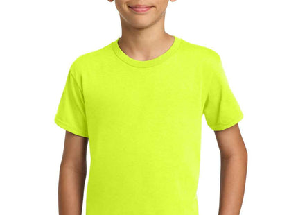 Gildan Youth Heavy Cotton 100% Cotton T Shirt 5000B Safety Green