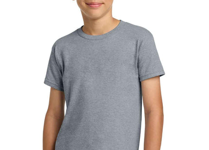 Gildan Youth Heavy Cotton 100% Cotton T Shirt 5000B Sport Grey