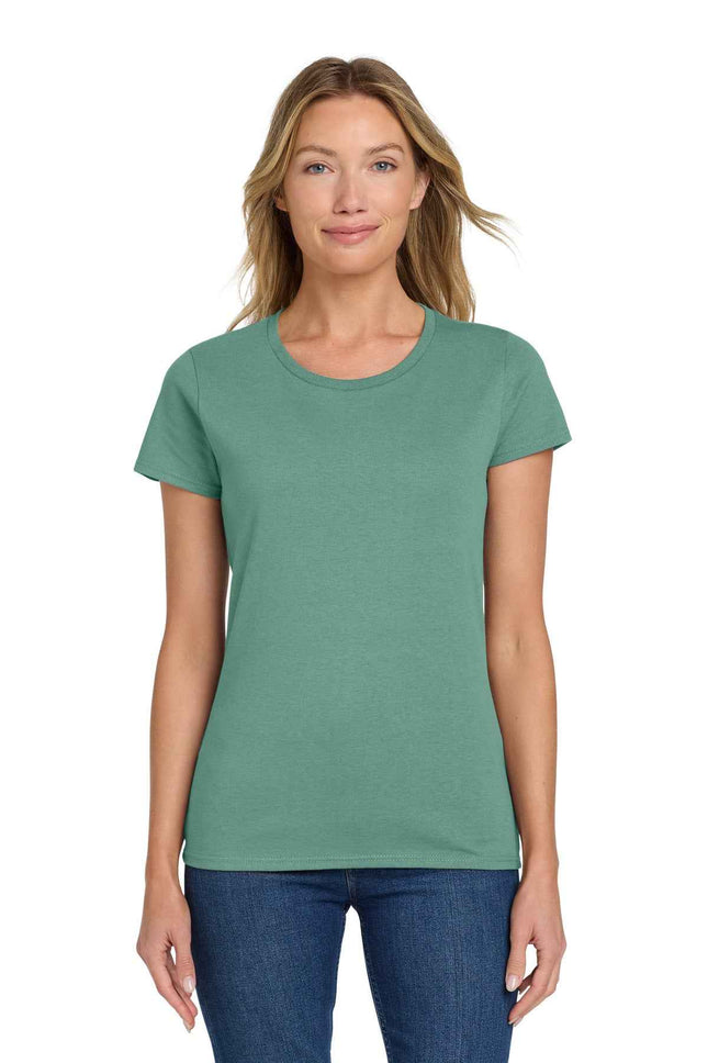 Gildan Women's Heavy Cotton 100% Cotton T Shirt 5000L Aquatic