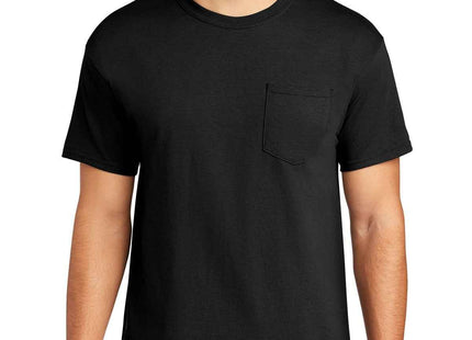 Gildan Heavy Cotton 100% Cotton Pocket T Shirt 5300 Black