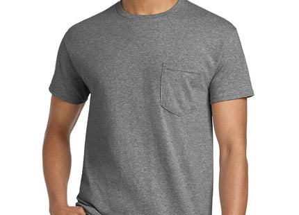 Gildan Heavy Cotton 100% Cotton Pocket T Shirt 5300 Graphite Heather
