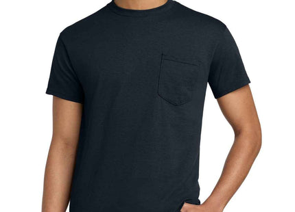 Gildan Heavy Cotton 100% Cotton Pocket T Shirt 5300 Navy