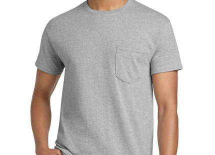 Gildan Heavy Cotton 100% Cotton Pocket T Shirt 5300 Sport Grey