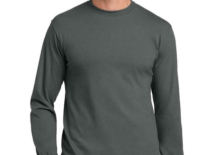 Gildan Heavy Cotton 100% Cotton Long Sleeve T Shirt 5400 Charcoal