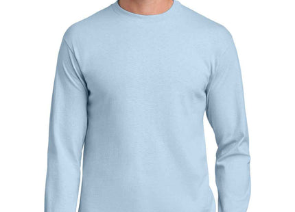 Gildan Heavy Cotton 100% Cotton Long Sleeve T Shirt 5400 Light Blue