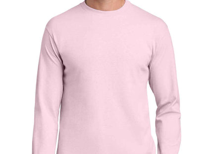 Gildan Heavy Cotton 100% Cotton Long Sleeve T Shirt 5400 Light Pink