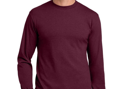 Gildan Heavy Cotton 100% Cotton Long Sleeve T Shirt 5400 Maroon