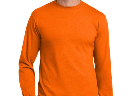 Gildan Heavy Cotton 100% Cotton Long Sleeve T Shirt 5400 S. Orange