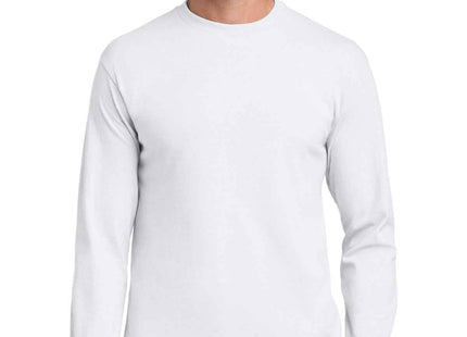 Gildan Heavy Cotton 100% Cotton Long Sleeve T Shirt 5400 White
