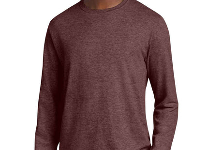 Jerzees Premium Blend Ring Spun Long Sleeve T Shirt 560LS Maroon Heather