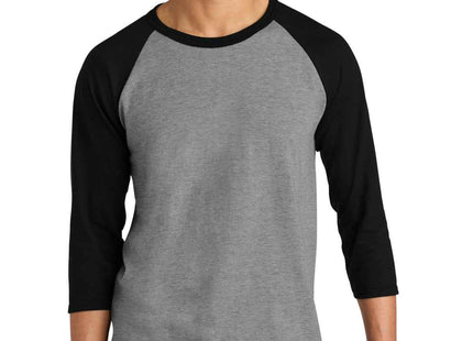 Jerzees Unisex Premium Blend Combed Ring Spun 3/4Sleeve Raglan 560R Oxford Black Ink