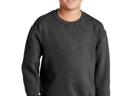 Jerzees Youth NuBlend Crewneck Sweatshirt 562B Black Heather