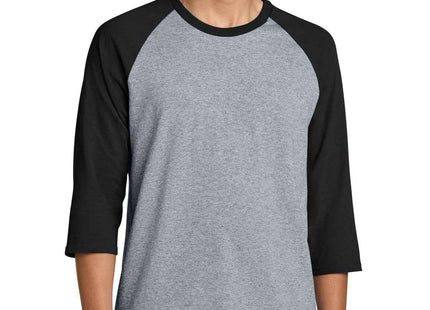 Gildan Heavy Cotton™ 3/4Sleeve Raglan T Shirt 5700 Sport Grey Black