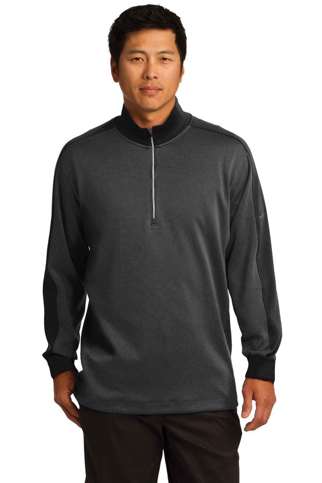 Nike DriFIT 1/2Zip CoverUp 578673 Anthracite Heather Black