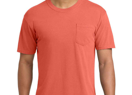 COMFORT COLORS Heavyweight Ring Spun Pocket Tee 6030 Bright Salmon