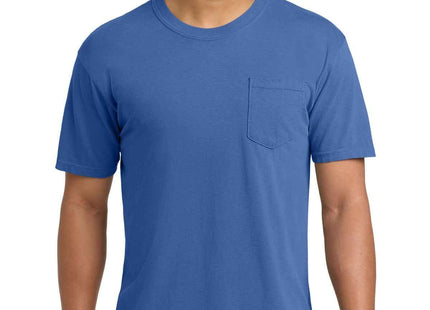 COMFORT COLORS Heavyweight Ring Spun Pocket Tee 6030 Flo Blue