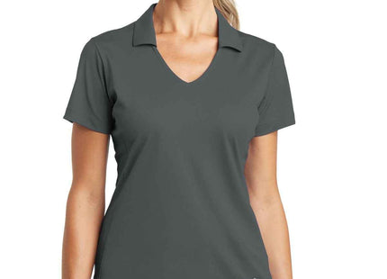 Nike Women's DriFIT Vertical Mesh Polo 637165 Anthracite