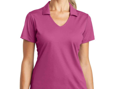 Nike Women's DriFIT Vertical Mesh Polo 637165 Pink Fire