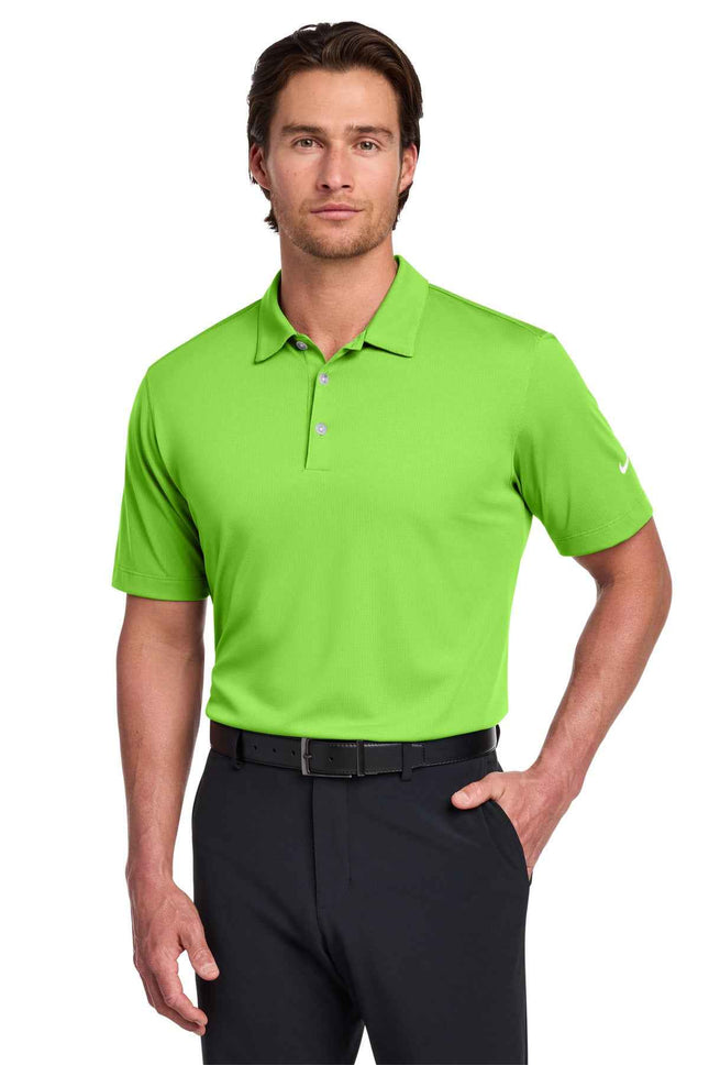 Nike DriFIT Vertical Mesh Polo 637167 Action Green