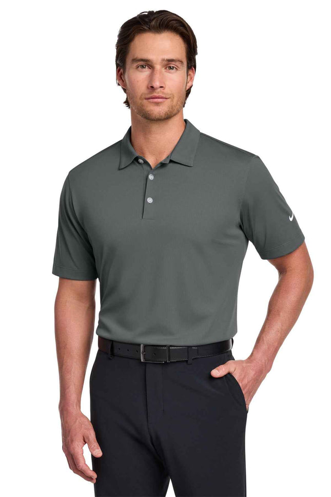 Nike DriFIT Vertical Mesh Polo 637167 Anthracite