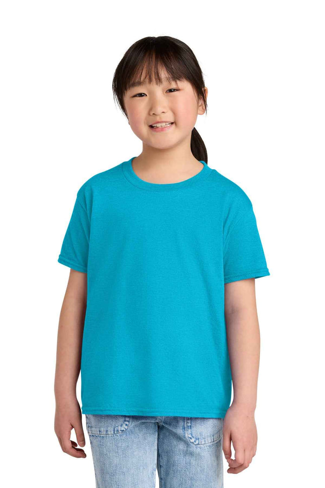 Gildan Youth Softstyle CVC Tee 64000BCVC Caribbean Mist