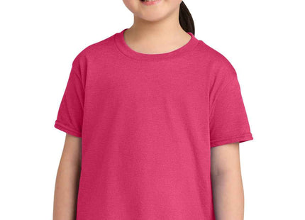 Gildan Youth Softstyle CVC Tee 64000BCVC Pink Lemonade Mist