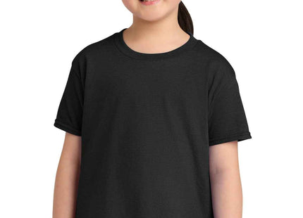 Gildan Youth Softstyle CVC Tee 64000BCVC Pitch Black Mist