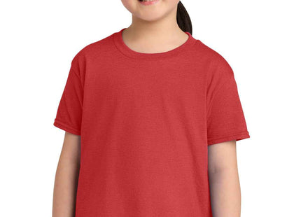 Gildan Youth Softstyle CVC Tee 64000BCVC Red Mist