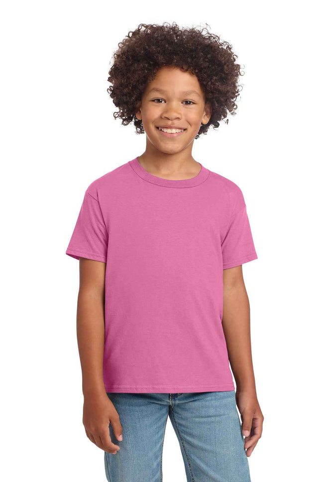 Gildan Youth Softstyle T Shirt 64000B Azalea