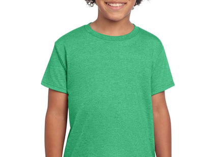 Gildan Youth Softstyle T Shirt 64000B Heather Irish Green