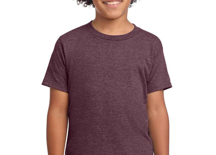 Gildan Youth Softstyle T Shirt 64000B Heather Maroon