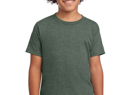 Gildan Youth Softstyle T Shirt 64000B Heather Military Green