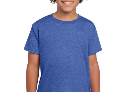 Gildan Youth Softstyle T Shirt 64000B Heather Royal