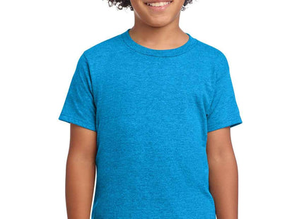Gildan Youth Softstyle T Shirt 64000B Heather Sapphire