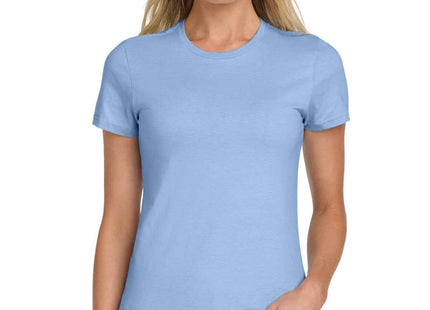 Gildan Softstyle Women's T Shirt 64000L Light Blue